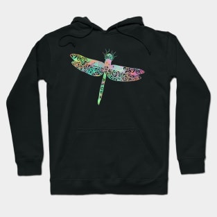 Dragonfly Mandala Magical Color Light Art Hoodie